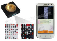 White Poker Analyzer Phone คาสิโนลูกเต๋าเวทมนตร์อุปกรณ์เสริมการพนันที่มองไม่เห็น