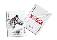 HOYLE Maverick Plastic Marked Poker Cards บาร์โค้ดด้านข้างสำหรับเครื่องวิเคราะห์โป๊กเกอร์