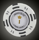 ชิปโป๊กเกอร์ 20 ชิป / ล็อตชิป 14g เหรียญดินเหนียว Baccarat Texas Hold&amp;#39;em Poker Set