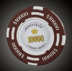 ชิปโป๊กเกอร์ 20 ชิป / ล็อตชิป 14g เหรียญดินเหนียว Baccarat Texas Hold&amp;#39;em Poker Set