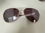Fashional Oval Shape UV Sunglasses เครื่องอ่านบัตรโป๊กเกอร์สำหรับบัตรเล่น UV Marked