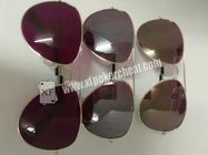 Fashional Oval Shape UV Sunglasses เครื่องอ่านบัตรโป๊กเกอร์สำหรับบัตรเล่น UV Marked