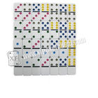 จุดที่มีสีสัน Dominoes ที่ทำเครื่องหมายบัตรเล่นที่มองไม่เห็นสำหรับคอนแทคเลนส์เลนส์ UV อุปกรณ์การพนัน