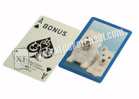 เมจิกโบนัสรูปแบบสุนัขกระดาษเครื่องหมายบัตรโป๊กเกอร์สำหรับวิเคราะห์โป๊กเกอร์