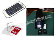 White Samsung Glaxy CVK 350 เครื่องวิเคราะห์โป๊กเกอร์สำหรับโกงที่ Texas Hold Em Poker Game
