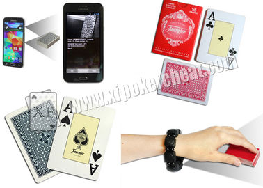 Spain Fournieer 55 Cartes เครื่องอ่านบาร์โค้ดบัตรโป๊กเกอร์โป๊กเกอร์ขนาดที่มองไม่เห็นสำหรับเครื่องสแกนเนอร์โป๊กเกอร์