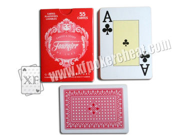Spain Fournieer 55 Cartes เครื่องอ่านบาร์โค้ดบัตรโป๊กเกอร์โป๊กเกอร์ขนาดที่มองไม่เห็นสำหรับเครื่องสแกนเนอร์โป๊กเกอร์