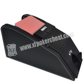 Customized Baccarat Poker Cheating Devices สีดำสำหรับบัตรเล่นพลาสติก