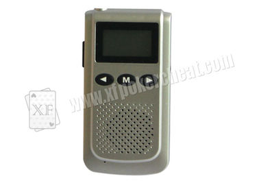 อุปกรณ์เสริมการเล่นการพนันพลาสติกสีเทา YT K1 Wireless Spy Receiver and Talker