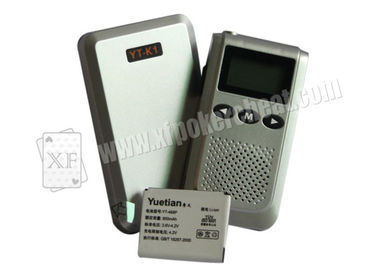อุปกรณ์เสริมการเล่นการพนันพลาสติกสีเทา YT K1 Wireless Spy Receiver and Talker