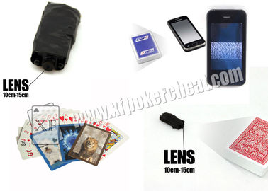 Black Small Clip คลิป Cuff กล้อง IR สแกนเนอร์โป๊กเกอร์ / โกง Hand Hand Analyzer