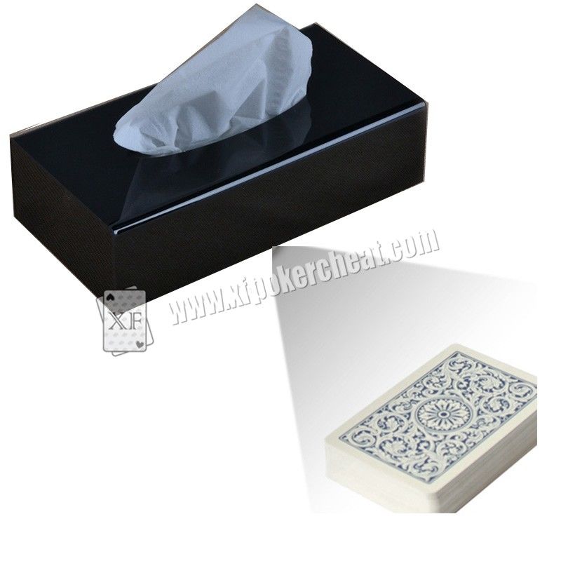 เครื่องสแกนเนอร์แบบพลาสติกกล่องกระดาษทิชชูสำหรับเครื่องวิเคราะห์โป๊กเกอร์ PK S708 มาร์กการ์ด