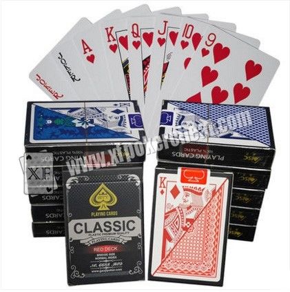 Magic Tool Marked Plastic Classic เล่นไพ่โป๊กเกอร์สำหรับนักวิเคราะห์ Gamble Cheat Device
