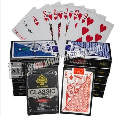 Magic Tool Marked Plastic Classic เล่นไพ่โป๊กเกอร์สำหรับนักวิเคราะห์ Gamble Cheat Device
