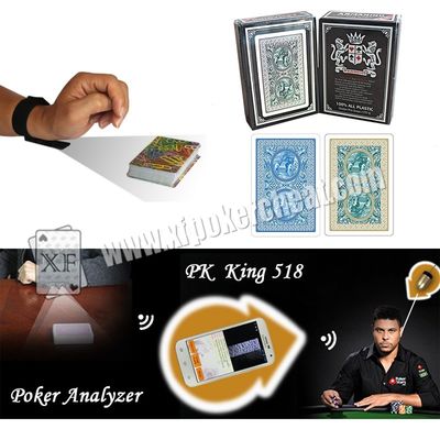 โป๊กเกอร์โกงอุปกรณ์การพนัน Props Bar Code ทำเครื่องหมายพลาสติกเล่นไพ่สำหรับเท็กซัสโป๊กเกอร์